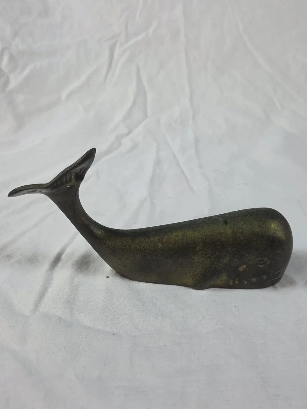 Vintage Brass Whale Figure - Picture 4 of 8